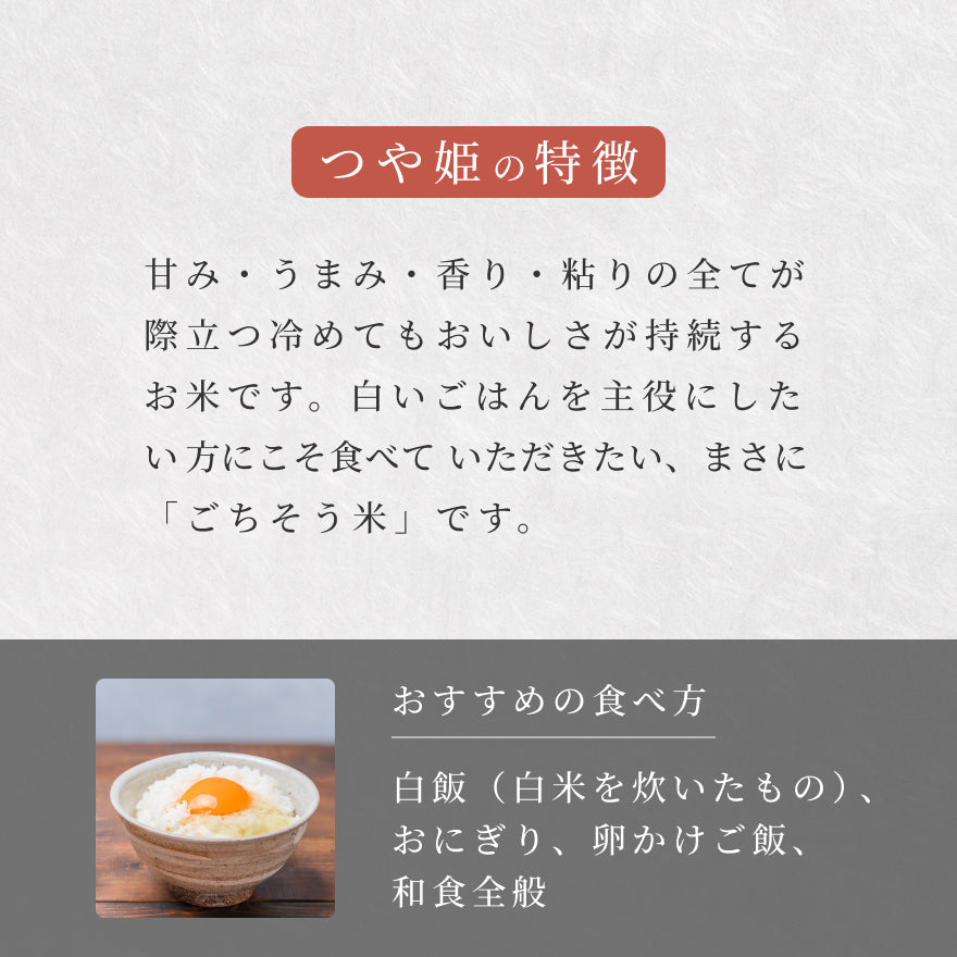 【6ヶ月定期便】利休宝園 つや姫「利休の心」